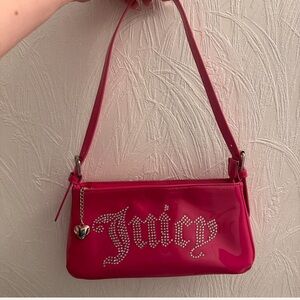 Juicy Couture pink glossy bag collab with forever 21. Best price:)